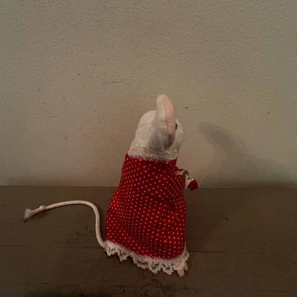 VTG Handmade Mouse Figurine For The Kittybits Collection